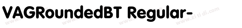 VAGRoundedBT Regular字体转换
